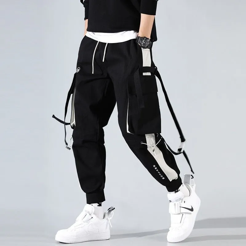 Ribbon  Cargo Jogger Pants