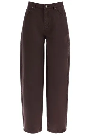 Rotate wide leg five-pocket pants with a relaxed