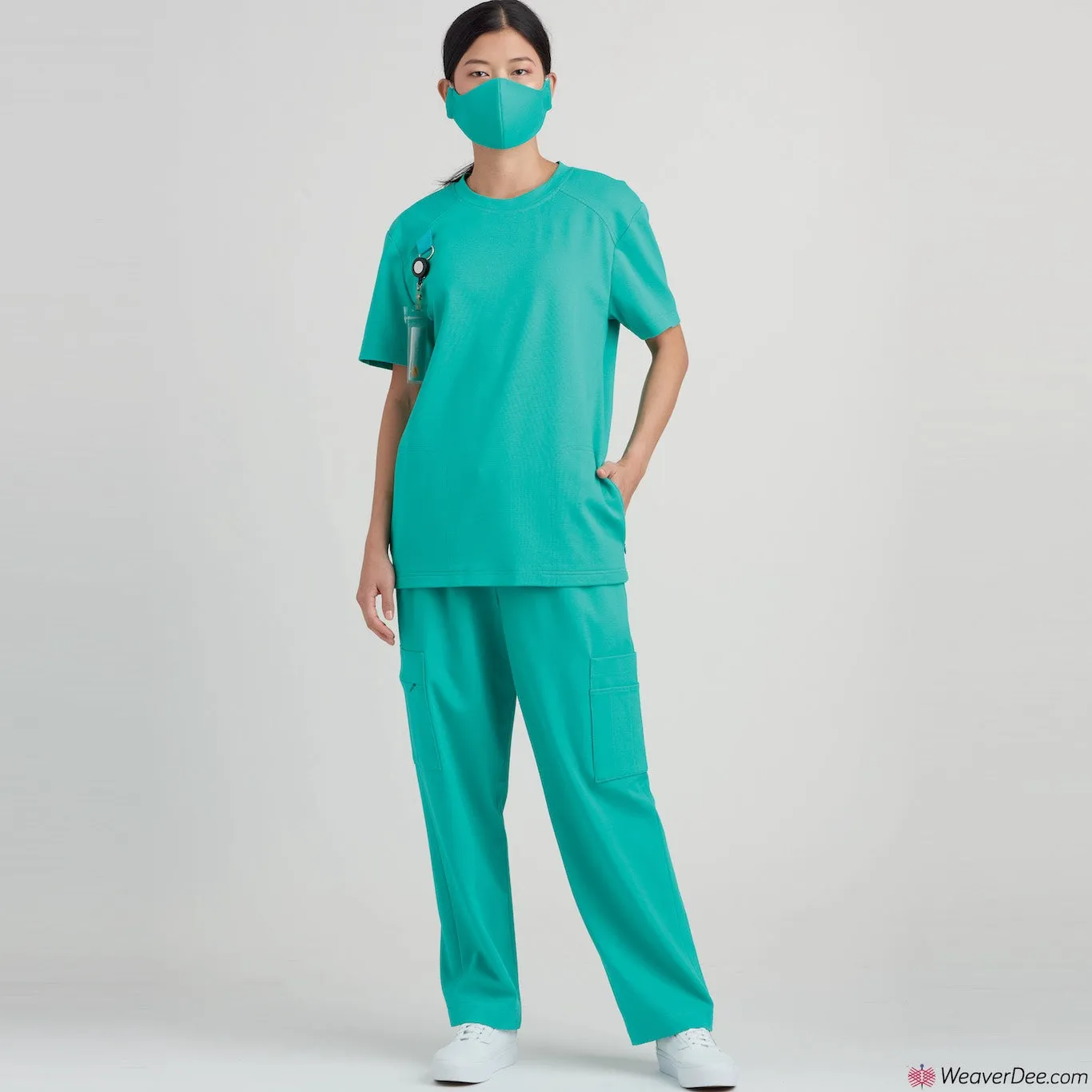 Simplicity Pattern S9387 Unisex Knit Scrub Tops, Pants, Cap & Mask