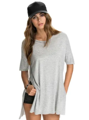 SPLIT TOPS NEW CASUAL LOOSE TEES STEPPE