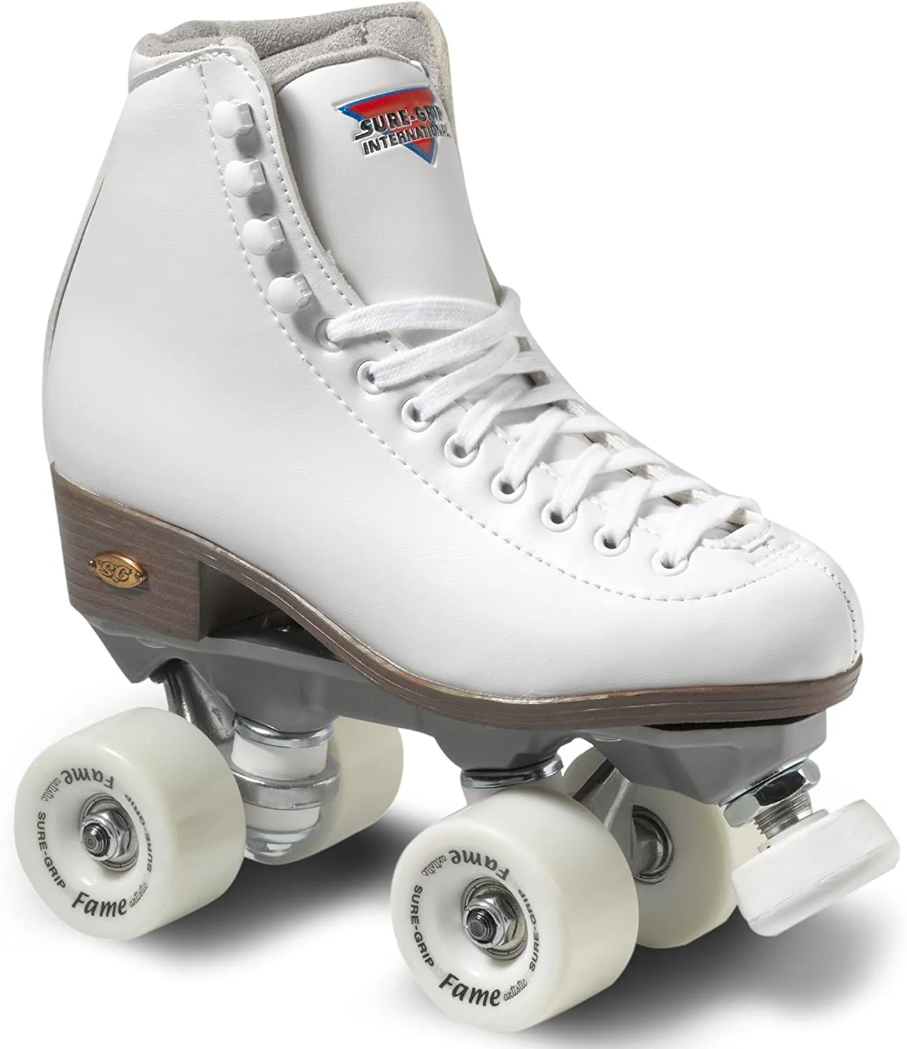 Sure-Grip Womens Fame White Roller Skates