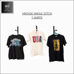 VINTAGE SINGLE STITCH T-SHIRTS - 25 PCS