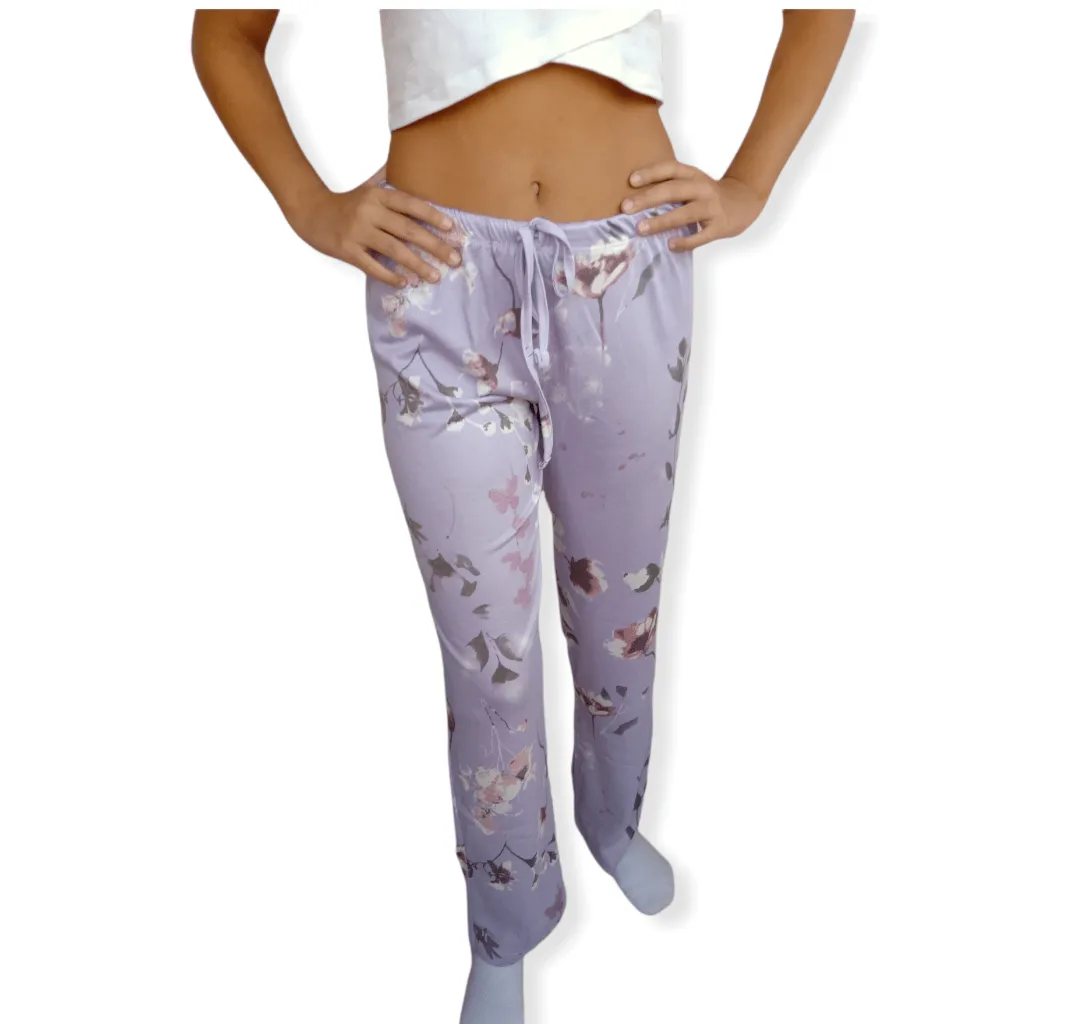 Women Pajama Pants - Purple