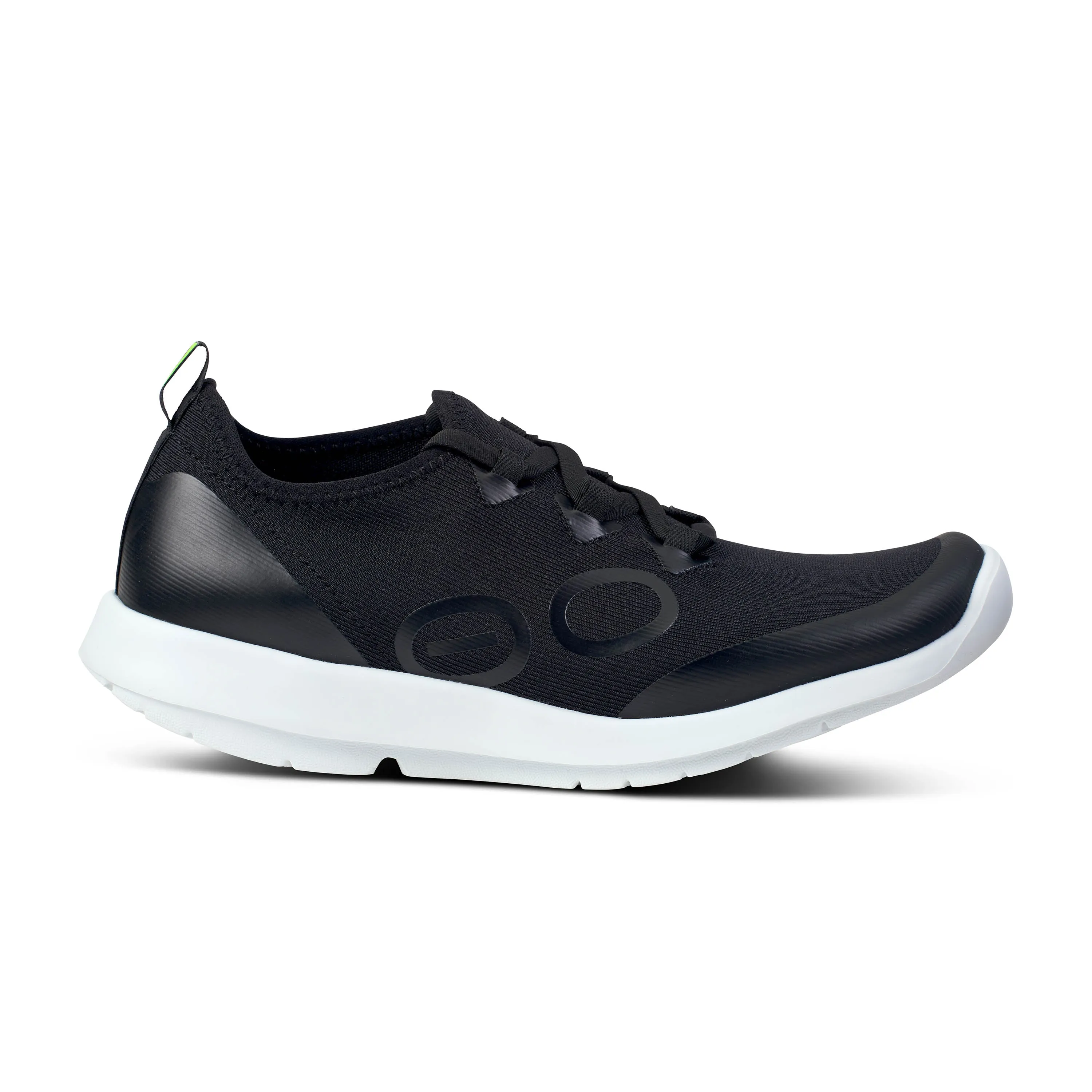 Women's Oofos OOmg Sport ls Low Shoe Color: White/ Black