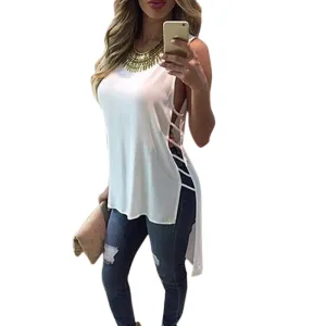 Womens Sexy Summer Tops - Casual Chiffon Top Sleeveless Blouse Tank Tops