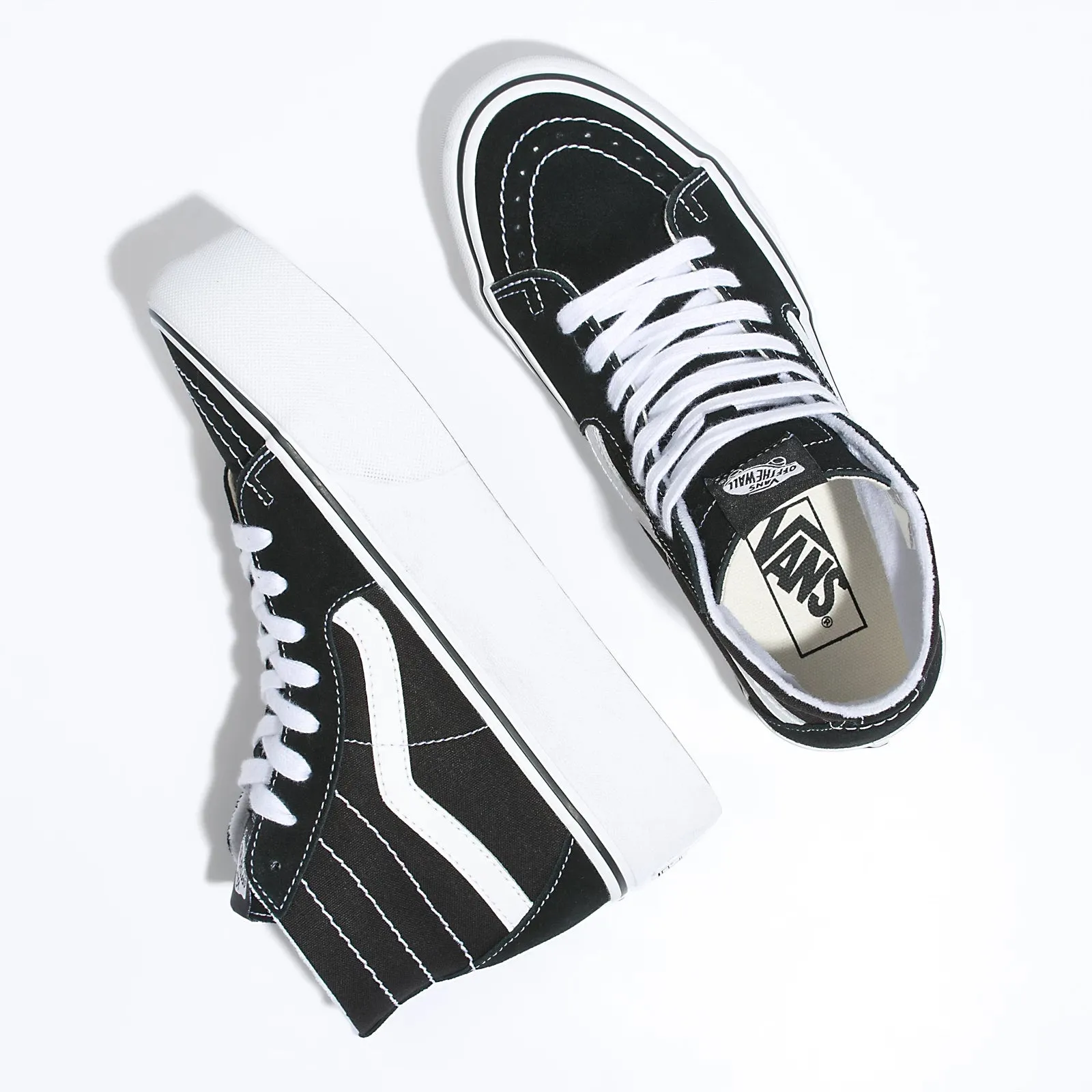 Women's SK8-Hi Tapered Stackform (Canvas) - Black / True White