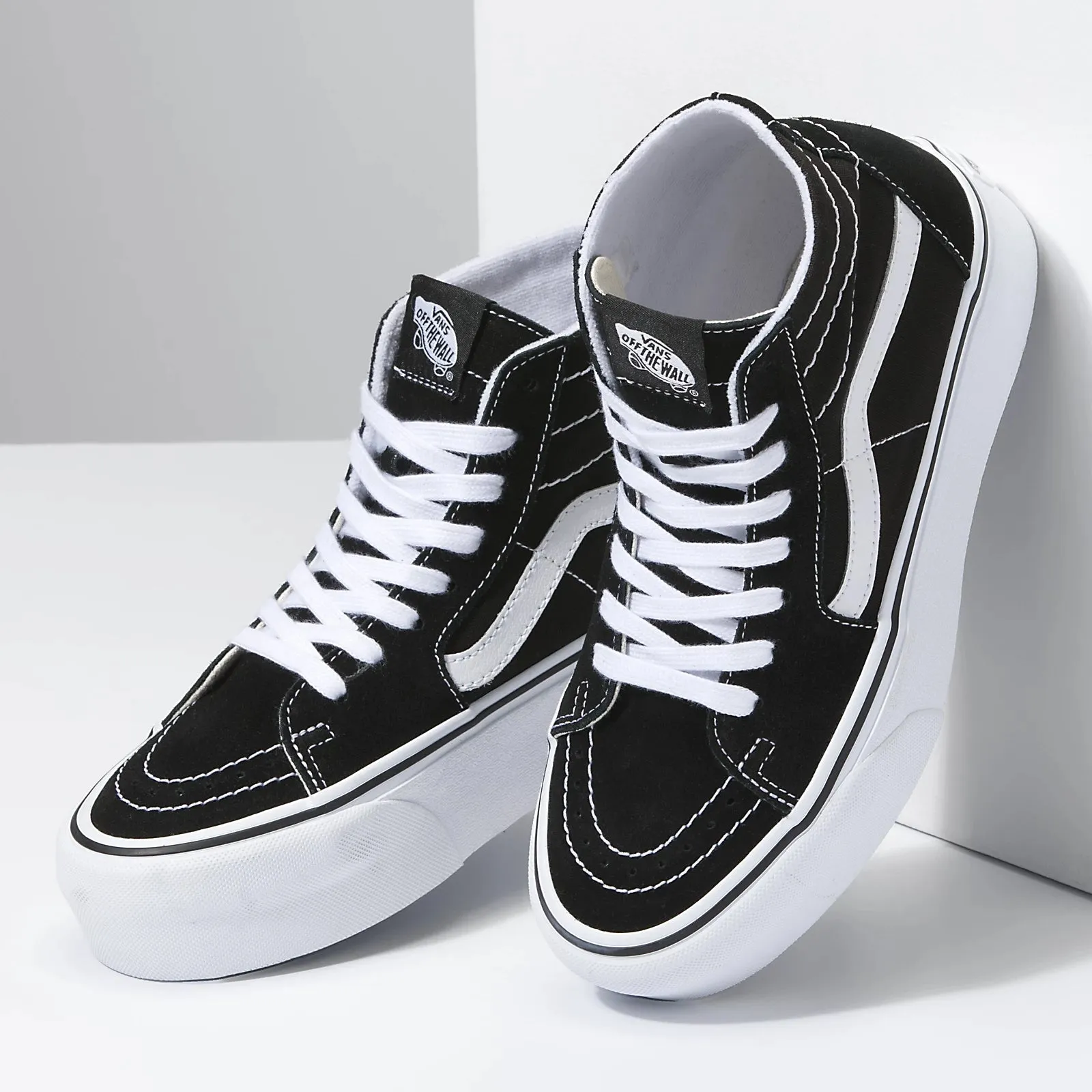 Women's SK8-Hi Tapered Stackform (Canvas) - Black / True White