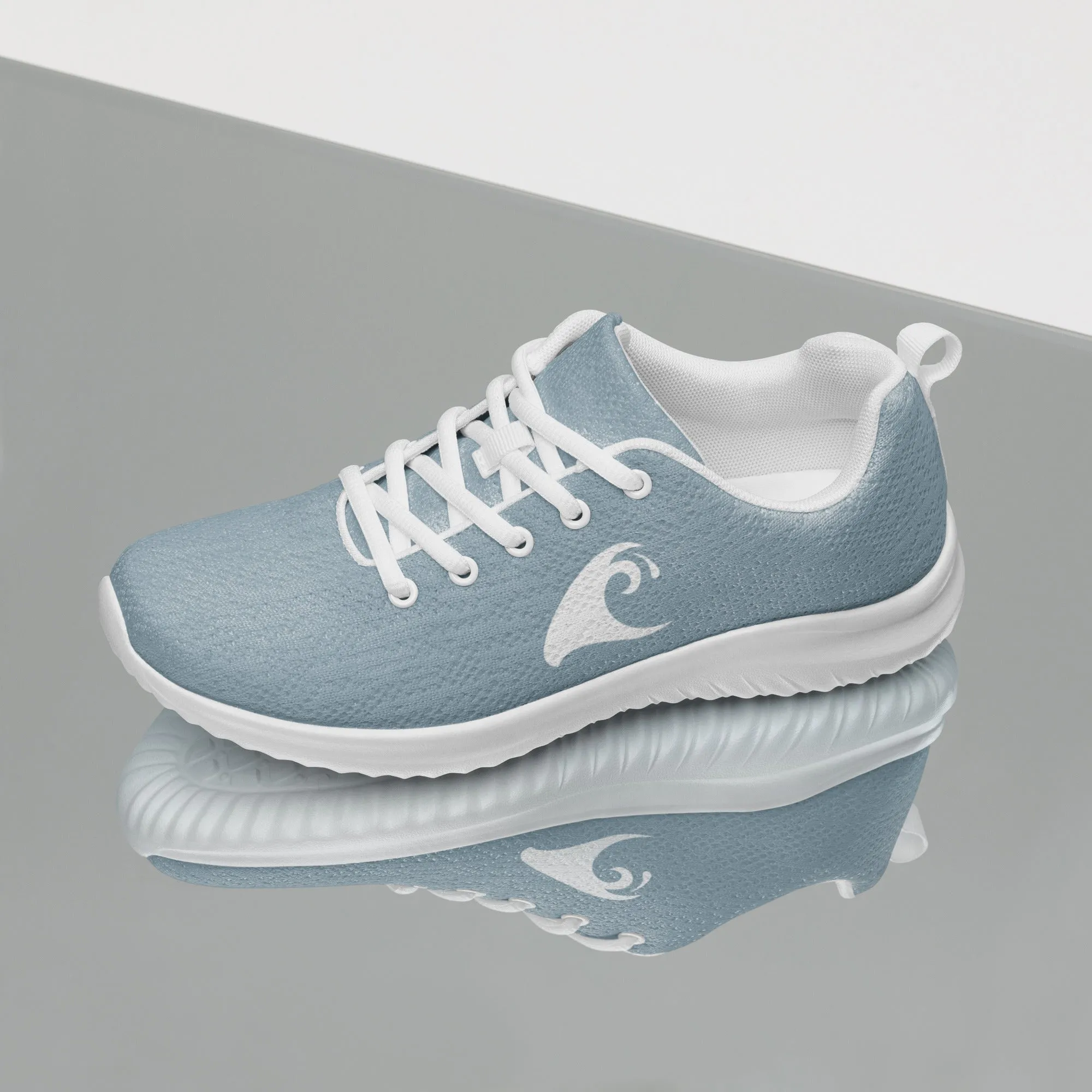 Women’s Slate Blue Athletic Shoes with Extremely Stoked Epic Wave Logo