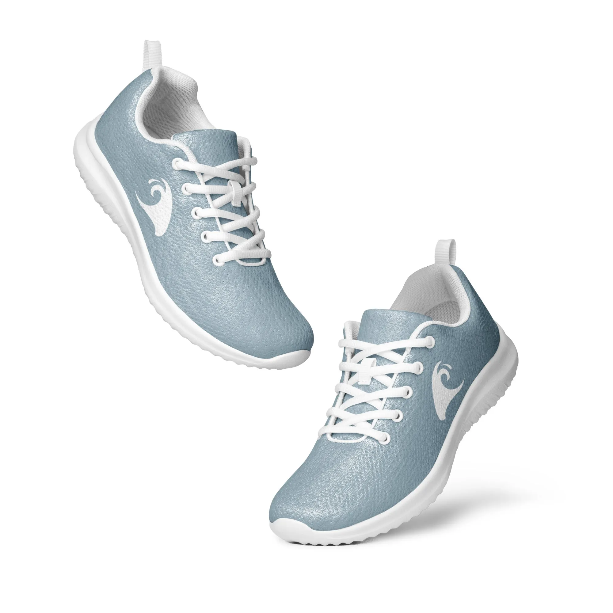 Women’s Slate Blue Athletic Shoes with Extremely Stoked Epic Wave Logo