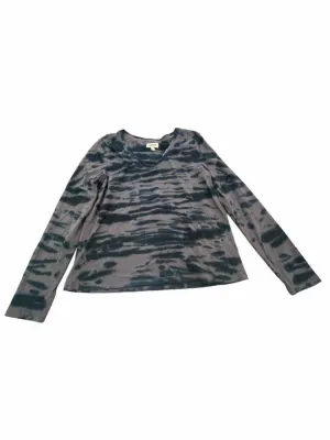 Women's Women Size Medium pact Black Print female Long Sleeve Tops