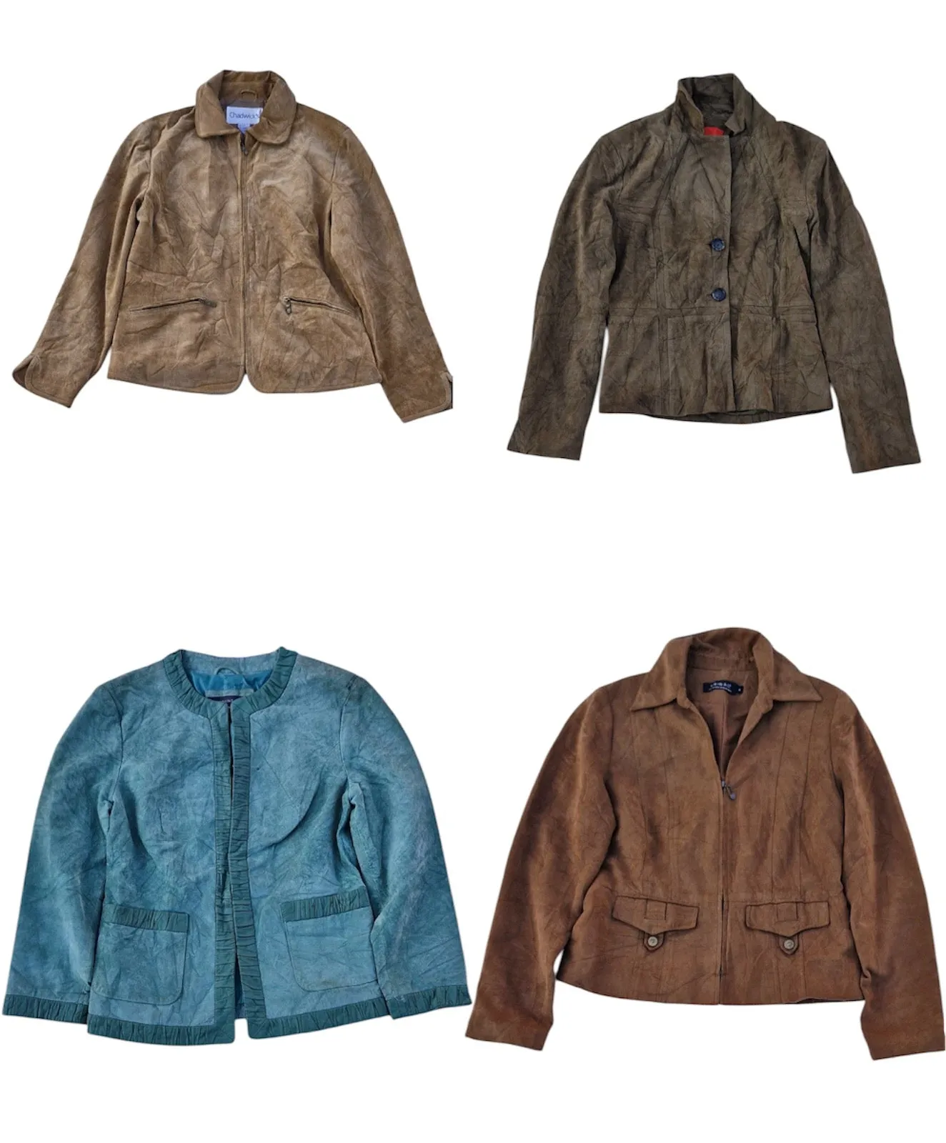 Y2K Structured Suede Jackets