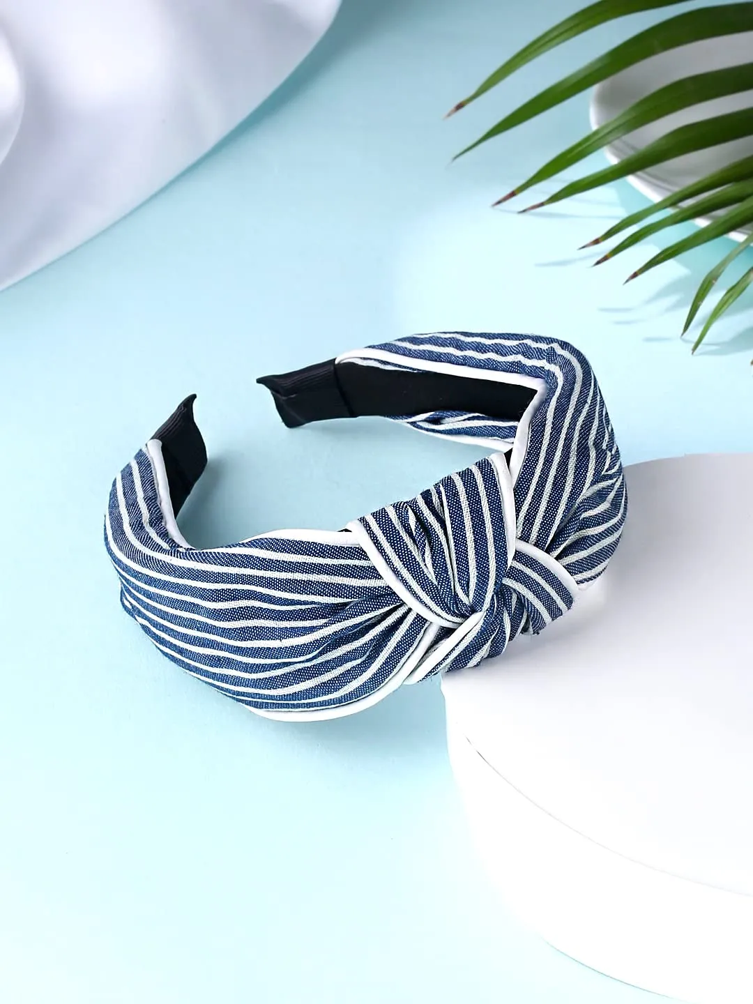 Yellow Chimes Hair Band for Women Girls Hair Accessories for Women Solid Headband for Women Knot Fabric Hair Band for Girls Turban Headband Cross Knot Hair Bands Elastic Hair Accessories for Women